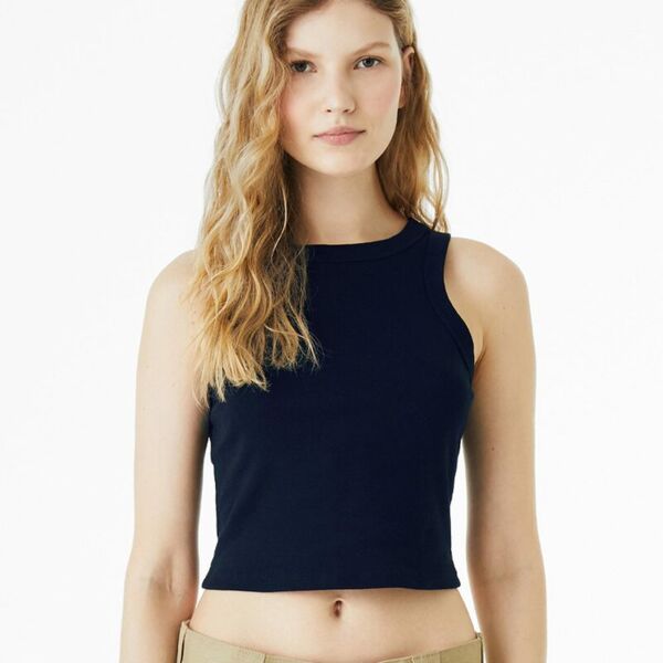 Women's Micro Rib Racer Tank Thumbnail