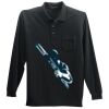 Long Sleeve Silk Touch Polo with Pocket Thumbnail