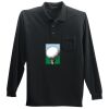 Long Sleeve Silk Touch Polo with Pocket Thumbnail