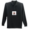 Long Sleeve Silk Touch Polo with Pocket Thumbnail