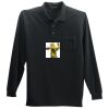 Long Sleeve Silk Touch Polo with Pocket Thumbnail