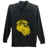 Long Sleeve Silk Touch Polo with Pocket Thumbnail