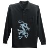 Long Sleeve Silk Touch Polo with Pocket Thumbnail