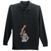 Long Sleeve Silk Touch Polo with Pocket Thumbnail