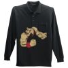 Long Sleeve Silk Touch Polo with Pocket Thumbnail