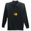 Long Sleeve Silk Touch Polo with Pocket Thumbnail