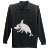 Long Sleeve Silk Touch Polo with Pocket Thumbnail