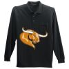 Long Sleeve Silk Touch Polo with Pocket Thumbnail