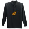 Long Sleeve Silk Touch Polo with Pocket Thumbnail