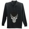 Long Sleeve Silk Touch Polo with Pocket Thumbnail