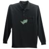 Long Sleeve Silk Touch Polo with Pocket Thumbnail
