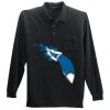 Long Sleeve Silk Touch Polo with Pocket Thumbnail