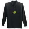 Long Sleeve Silk Touch Polo with Pocket Thumbnail