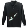 Long Sleeve Silk Touch Polo with Pocket Thumbnail