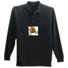 Long Sleeve Silk Touch Polo with Pocket Thumbnail