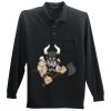Long Sleeve Silk Touch Polo with Pocket Thumbnail