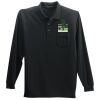 Long Sleeve Silk Touch Polo with Pocket Thumbnail