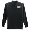 Long Sleeve Silk Touch Polo with Pocket Thumbnail