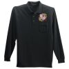 Long Sleeve Silk Touch Polo with Pocket Thumbnail