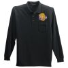Long Sleeve Silk Touch Polo with Pocket Thumbnail