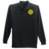 Long Sleeve Silk Touch Polo with Pocket Thumbnail