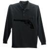 Long Sleeve Silk Touch Polo with Pocket Thumbnail