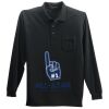 Long Sleeve Silk Touch Polo with Pocket Thumbnail